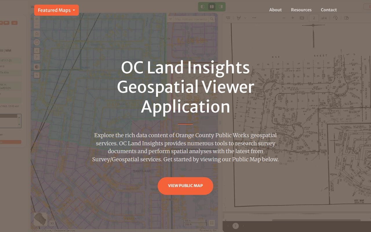 La Habra street directory OC Land Insights parcel viewer