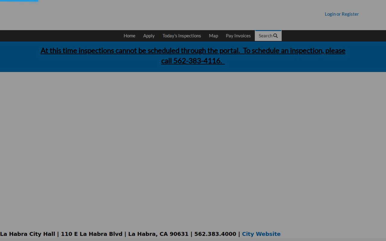 La Habra street directory EnerGov permit search